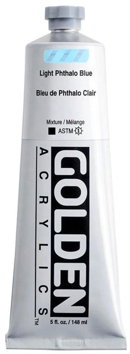 Golden Heavy Body Acrylverf Licht Phthaloblauw 148 ml