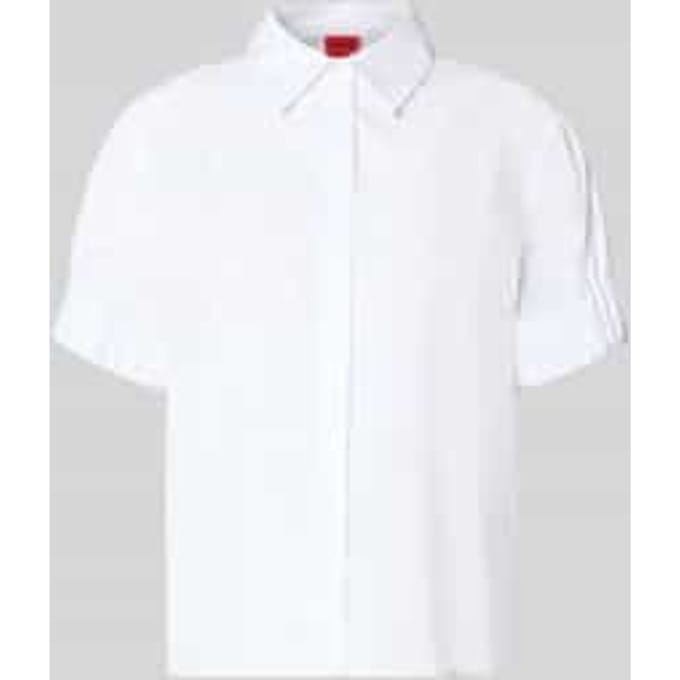 regular fit blouse met korte mouwen van puur katoen model 'EFFRY'