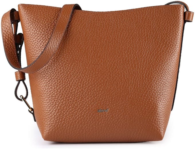abro Leren schoudertas Leather Tekla Tote Bag Cosmo Caramel / Cognac bruine