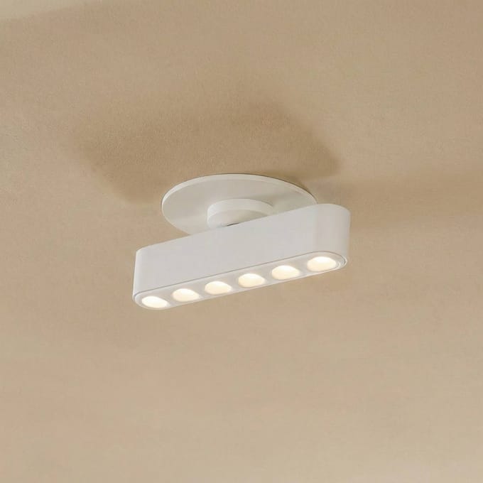 Lindby LED inbouwlamp Eldrin, wit, lichtpunten, 13,1 cm