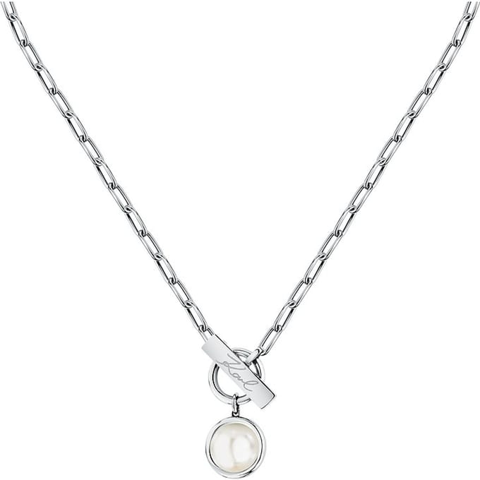 Karl Lagerfeld - KLAYR04 - Ketting - Dames - PEARL - 40+5 cm