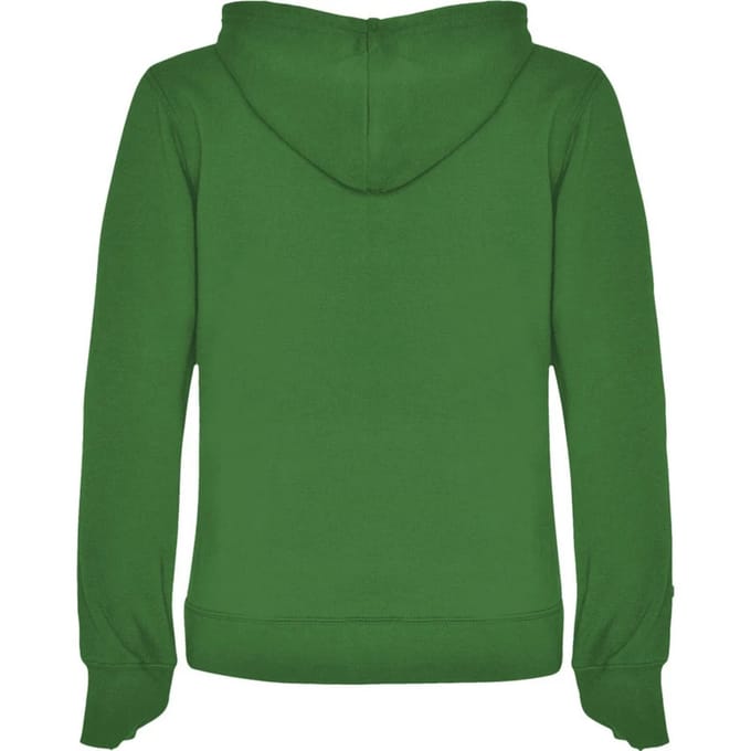 Roly Dames/Dames Urban Hooded Polycotton Sweatshirt (Kelly Groen/Wit)