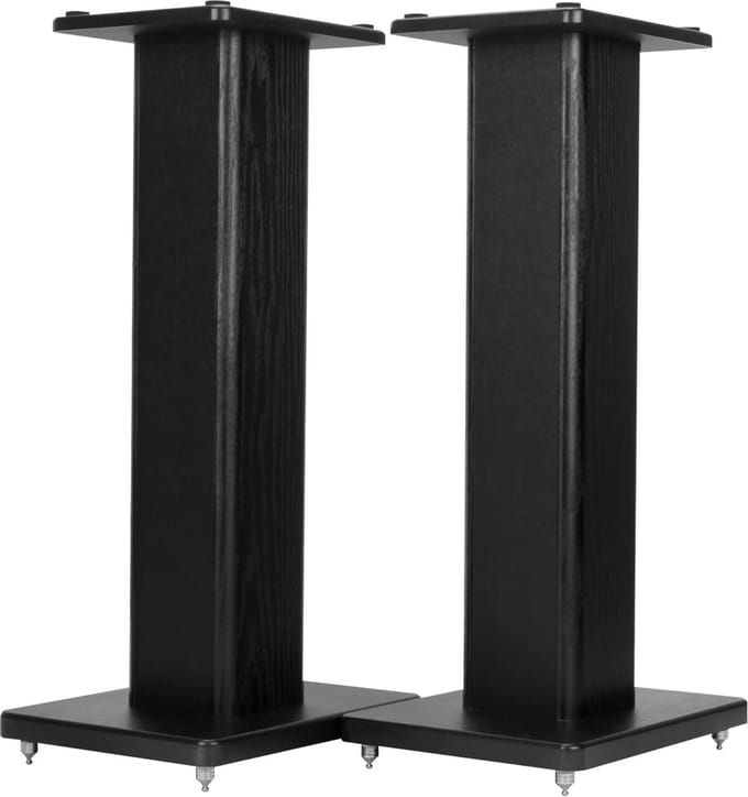 24 Inch Universele Speaker Stands Houtnerf Afwerking