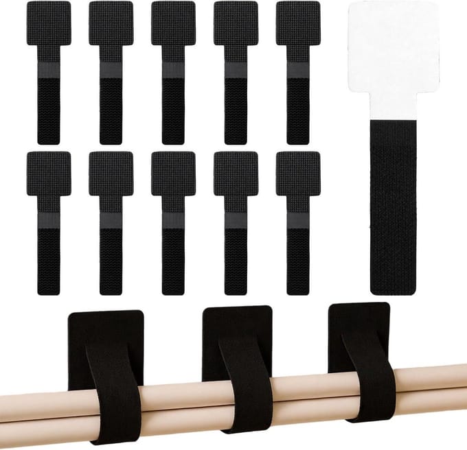 Solidchoice - Kabelbeheer Kit met Zelfklevende Kabelhouders