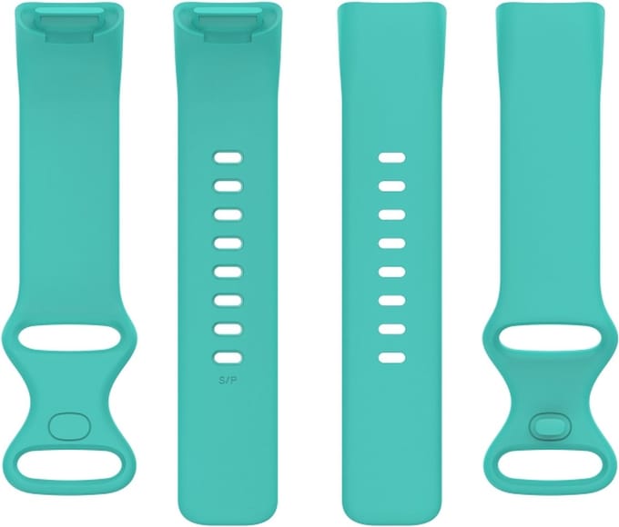 Siliconen bandje - geschikt voor Fitbit Charge 5 / Charge 6 - maat S/M - mintgroen