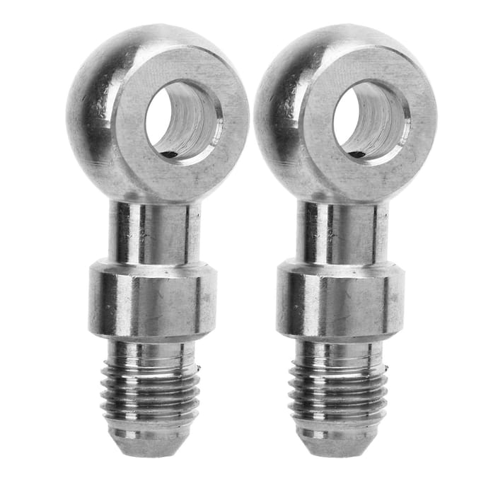 1 paar Oog Banjo Adapter Fittingen Roestvrij Staal Rechte Rem Banjo Adapter Fitting
