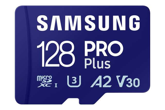 Samsung PRO Plus - Micro SD Kaart - Inclusief SD Adapter - 180 & 130 MB/s - 128 GB