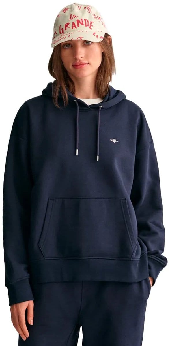 Gant Shield Hoodie Blauw M Vrouw