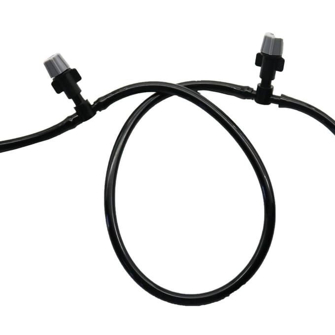 10m Kleine Afmeting Tuin Gazon Buiten Irrigatie Plastic Sproeierspuiten Spuitkoppen Sets Spuit Koeling Verstuiving Sproeier Spuitkop black
