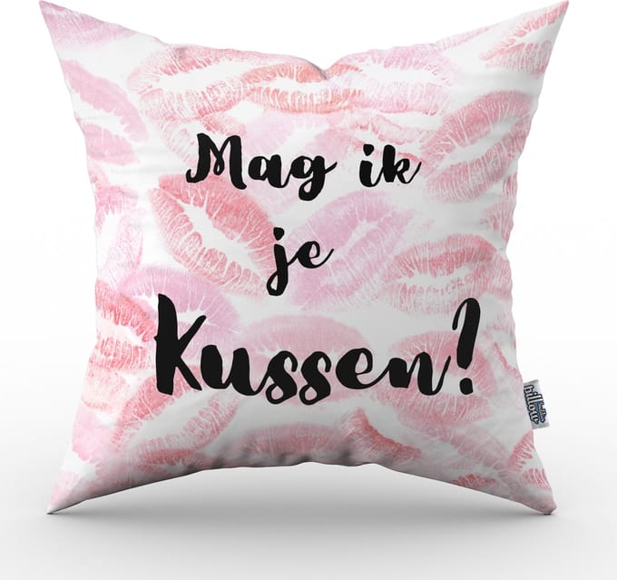Valentijn kussen Mag ik je kussen? - 40 cm