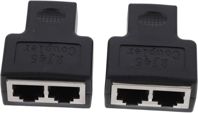 Ethernet Splitter Adapter - Netwerk Splitter - Netwerk Uitbreiding - 1 tot 2 Poorten
