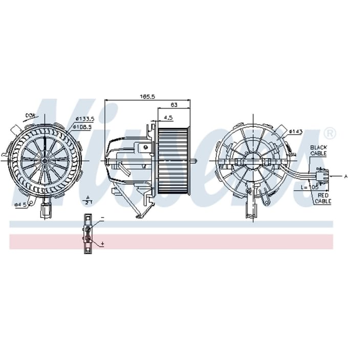 Binnenventilator NISSENS 87075