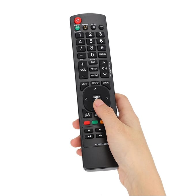 TV Televisie Afstandsbediening Veiligheid Vervangingsaccessoire voor LG AKB72915206 Zwart black