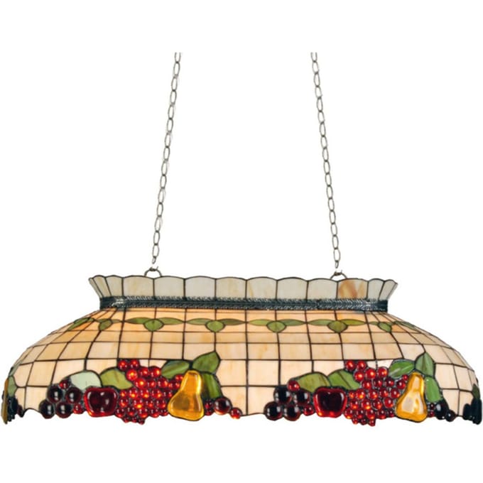 Lumilamp Hanglamp Tiffany 94x41x115 cm Beige Rood Metaal Fruit
