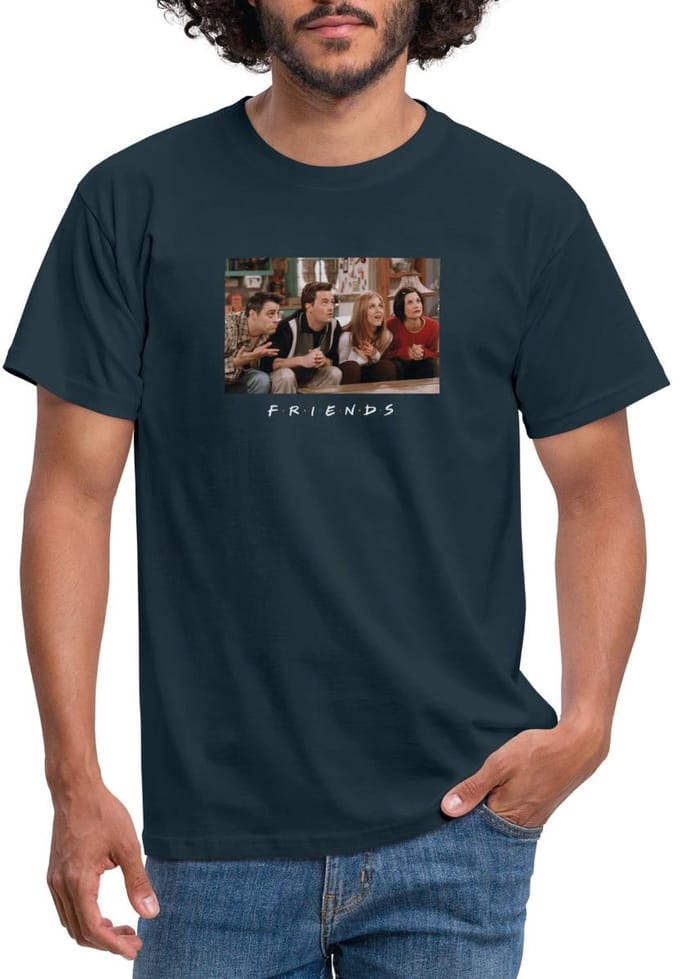 Friends On The Couch T-Shirt Heren