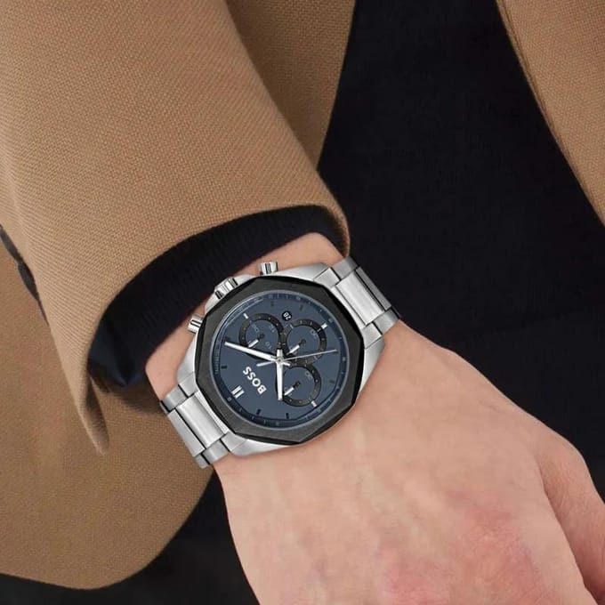Hugo Boss 1514015 Herenhorloge 43 zilver