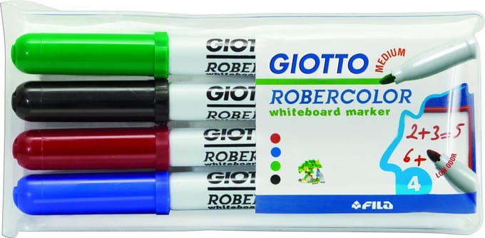 Whiteboardmarker Giotto Robercolor - Etui 4 stuks