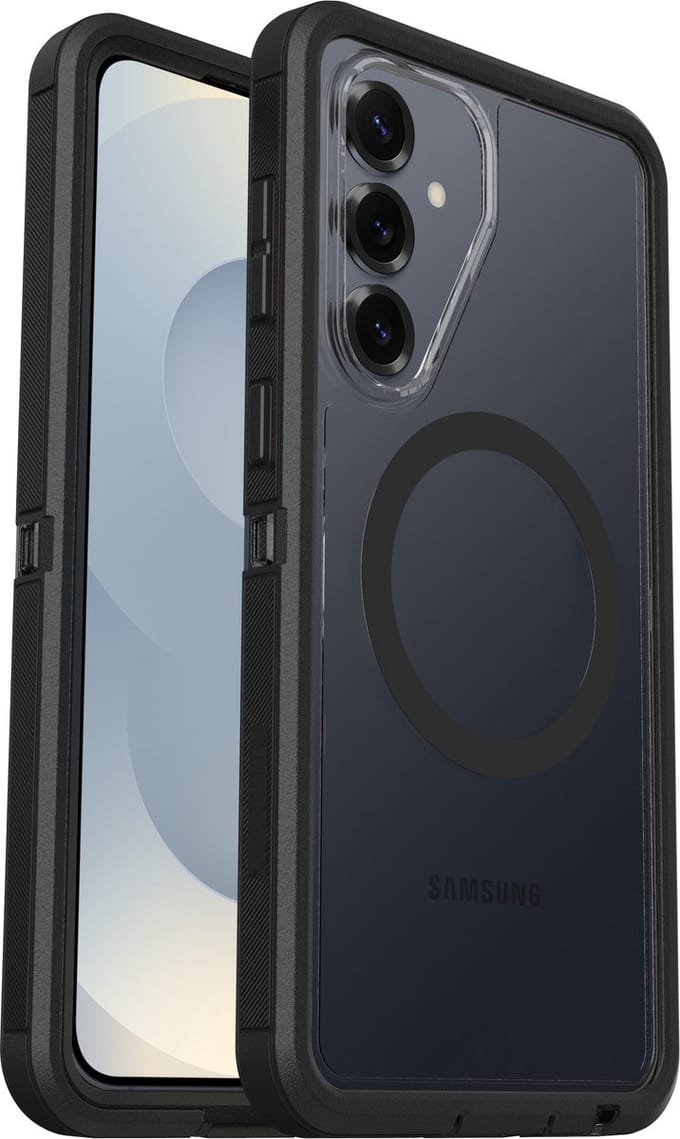 OtterBox Defender Samsung Galaxy S26 Plus Back Cover met Magneet Transparant Zwarte Rand