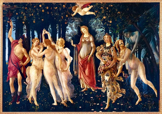 Bluebird Puzzle legpuzzel Botticelli La Primavera 1000 stukjes kunst.