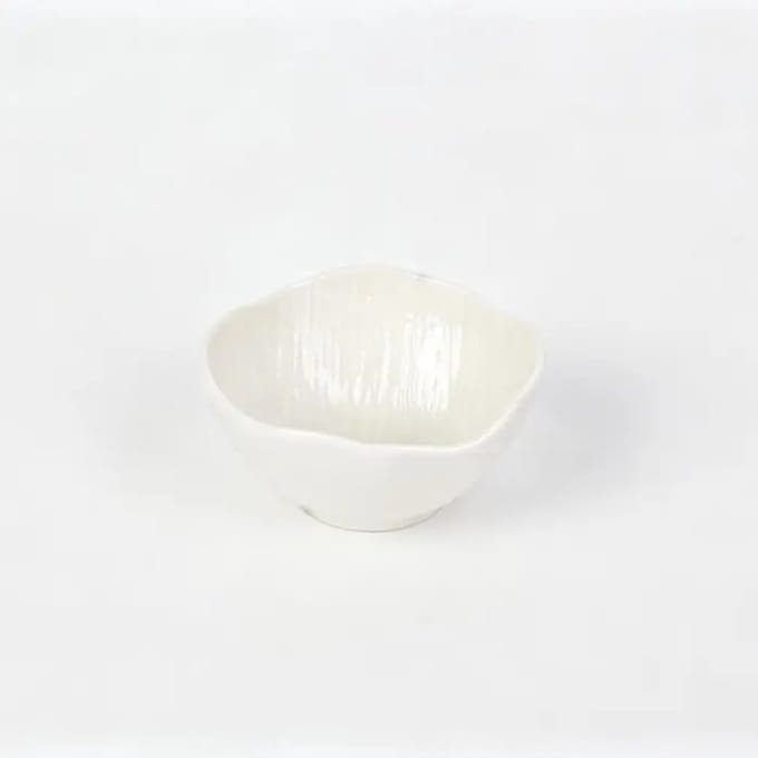 Ceramico – schaaltjes – 11,7 cm – organisch design – wit – set van 6