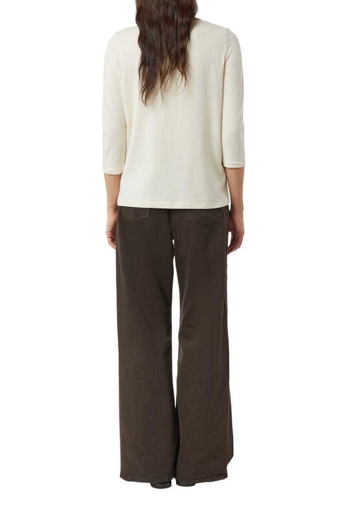 comma - female - T-shirt met 3/4-mouwen en print