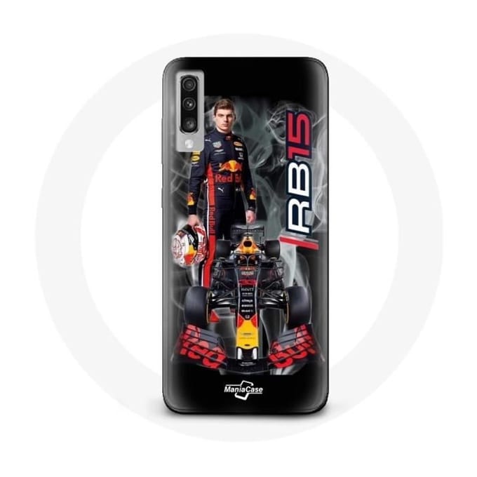 Coque - Red Bull - Samsung Galaxy A70 - Souple - Noir - Max Verstappen