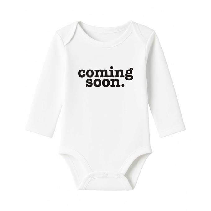 Romper Coming Soon - wit - lange mouw