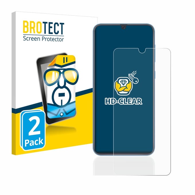 BROTECT - Screenprotector voor Samsung Galaxy A40 - Folie Beschermfolie transparant 2 Stuks