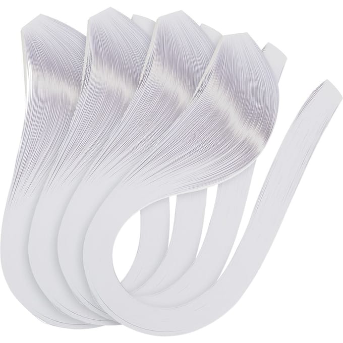 VBS Quilling strepen "Wit", 3 mm, 600 stuks