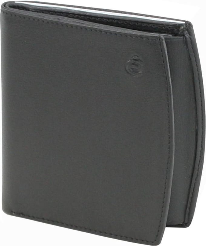 Esquire Logo Portemonnee Leer 9 cm - Jongens - Staand formaat - schwarz