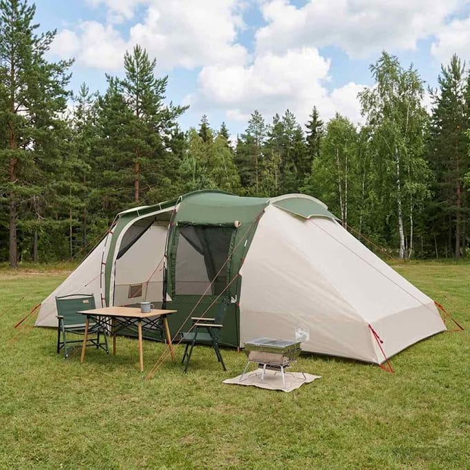 vidaXL - Directe - Tent - 524 - x - 232 - x - 192 - cm - Groen