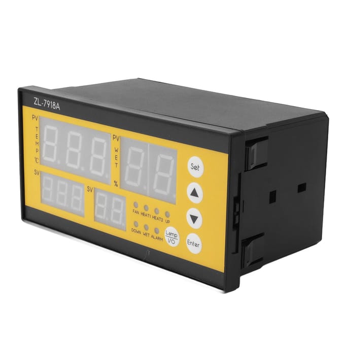 Broedmachine Temperatuur Vochtigheid Sensor LED Licht Speciale Engelse Controller voor Broedmachine 100?240V yellow