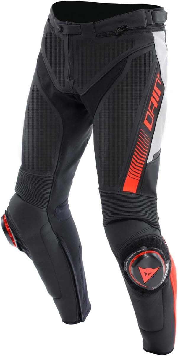 Dainese Super Speed S26 geperforeerde leren motorfietsbroeken -