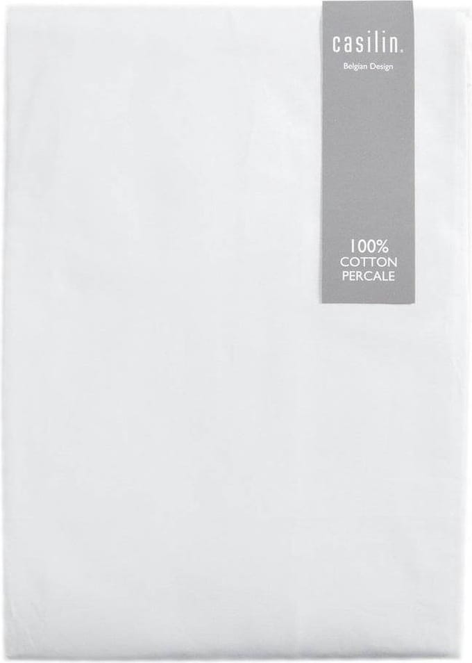 Casilin - Luxe Hoeslaken - Perkal Katoen - Wit - 90x200cm