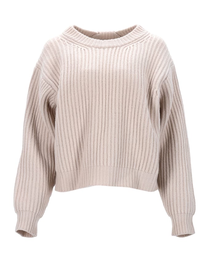 Acne Studios gebreide trui van ecru wol