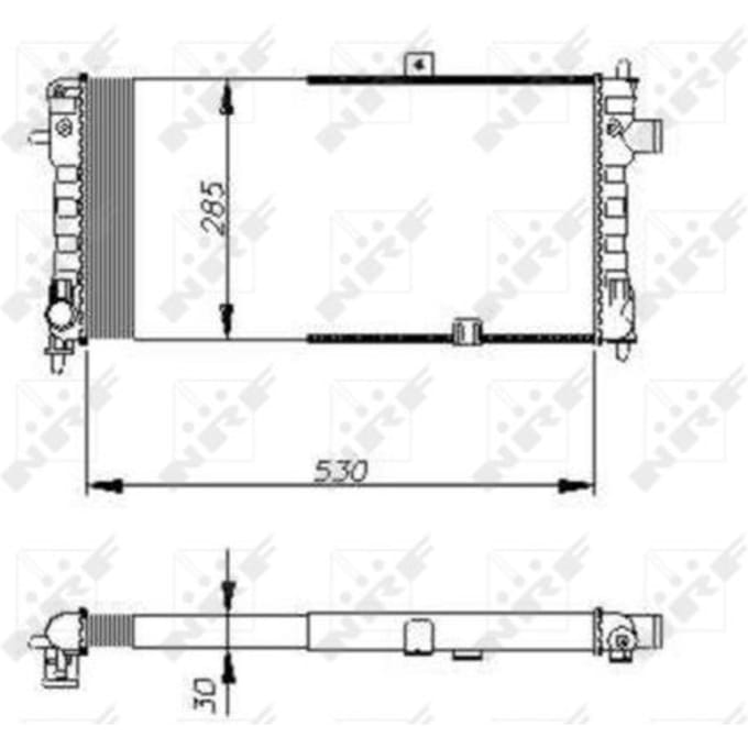 Radiator, motorkoeling NRF 58675