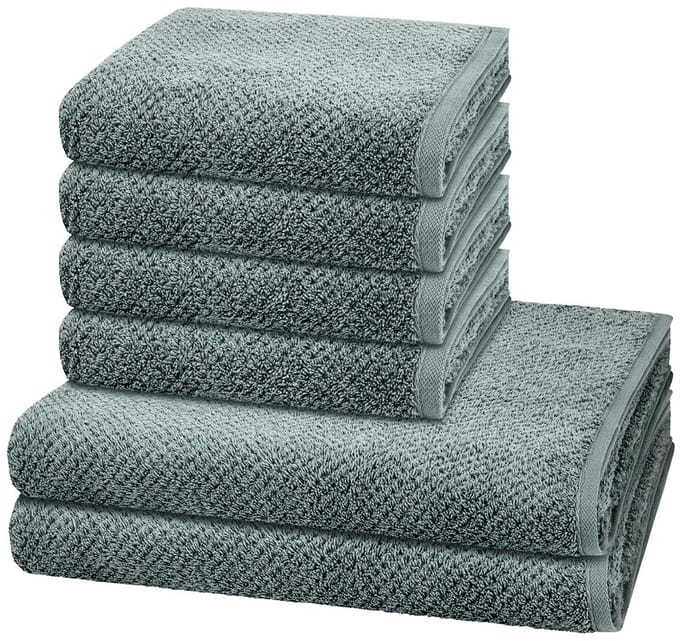 Cawö Sonstiges 4 X handdoek 2 X douchehanddoek - in set 6 pack Pure