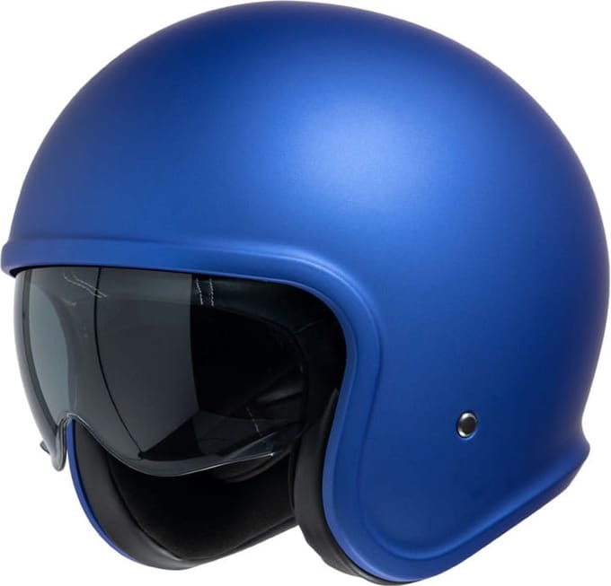 Jethelm iXS 880 1.0 - mat blauw - scooter helm - maat S