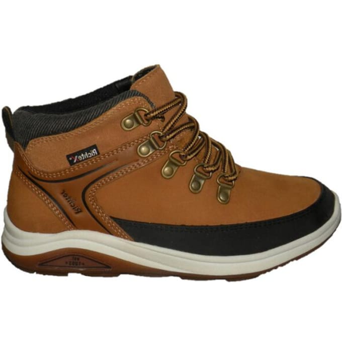Richter- Halfhoge schoen- Veters en Rits- Leer- Waterdicht (Gore-tex) - Cognac