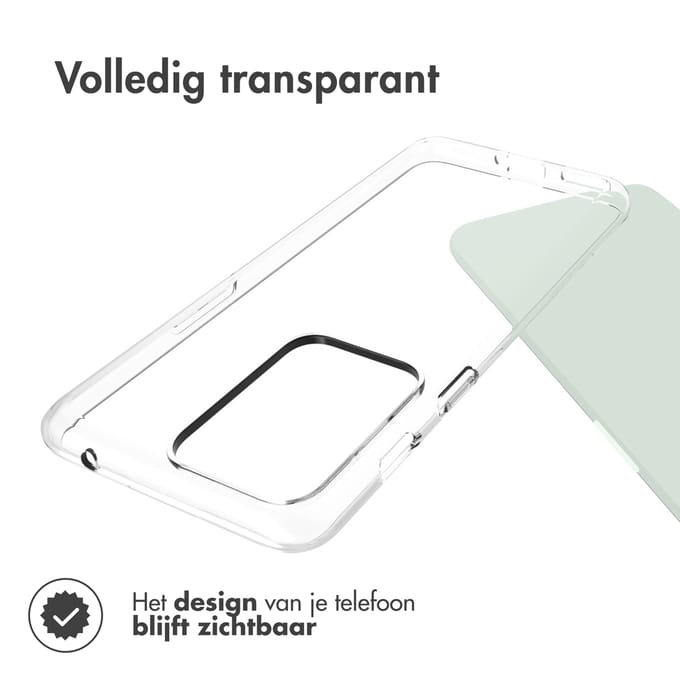 Accezz Hoesje - Geschikt voor OnePlus Nord 2T - Clear Backcover - Transparant