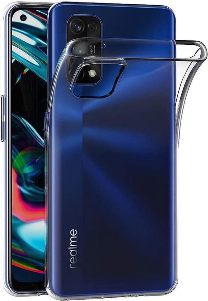 Silicone hoesje Geschikt voor: Realme 7 - transparant