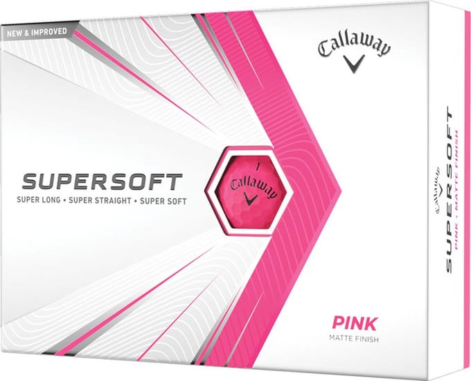 Callaway SuperSoft 2021 Golfballen - Roze - 12 Stuks