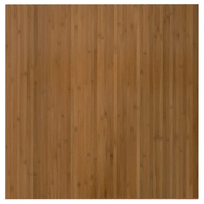 vidaXL - Vloerkleed - rechthoekig - 100x100 - cm - bamboe - bruin