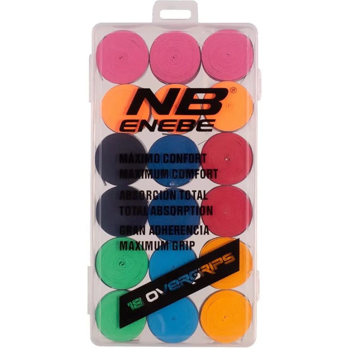 Set van 18 overgrips Glad Enebe Veelkleurig ÚNICA