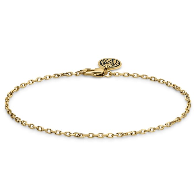 Essentials | 2 mm Goudkleurige Armband met Kabelschakels