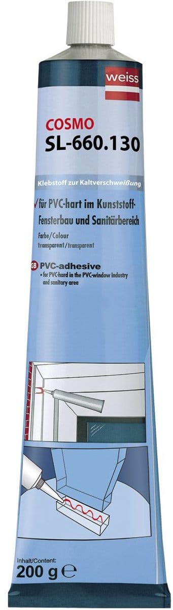 PVC lijm Cosmofen Plus Weiss Chemie Transparant