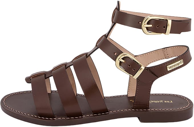 Leren sandalen van Les Hagora