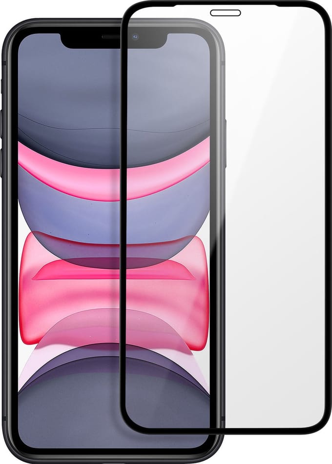 3mk, Tempered Glass Screenprotector Geschikt voor iPhone 11, Zwart