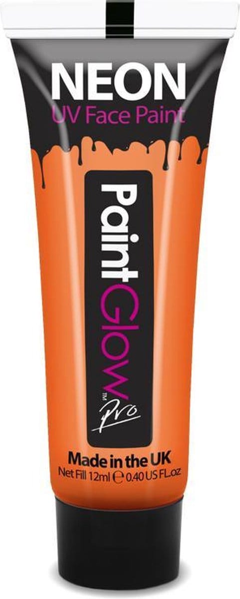 Paintglow UV verf glow in the dark - oranje