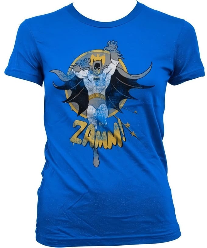 Batman Zamm! Girly T-shirt voor dames, blauw